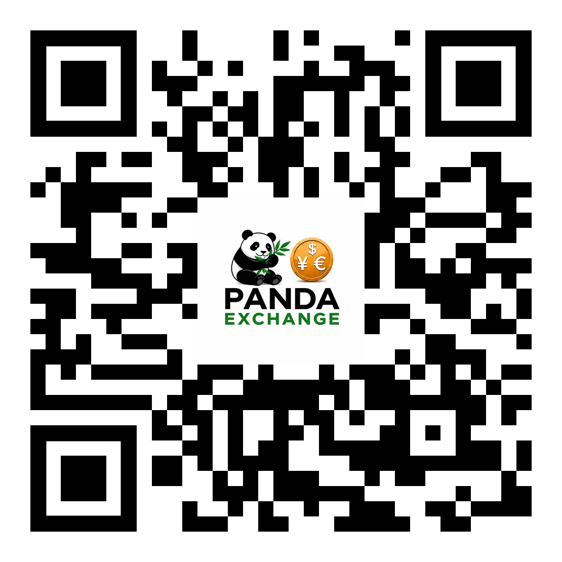 Email Panda Exchange at pandaexjapan@gmail.com by QR code
